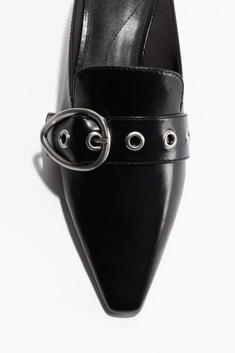 اتش اند ام حذاء ميول بكعب قصير